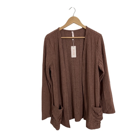Sweaters - Women's Brown Sweater Cardigan